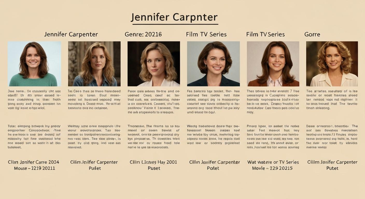 Jennifer Carpenter Movies and TV Shows