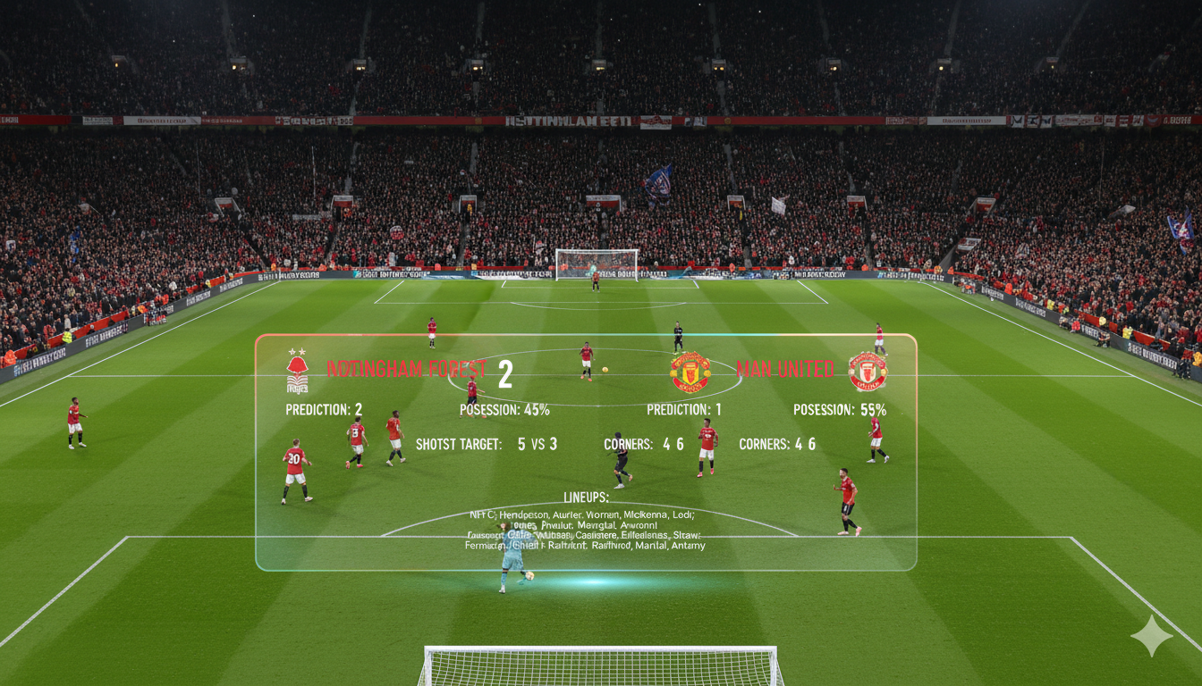 Nottingham Forest vs Man United: Prediction, Stats & Lineups